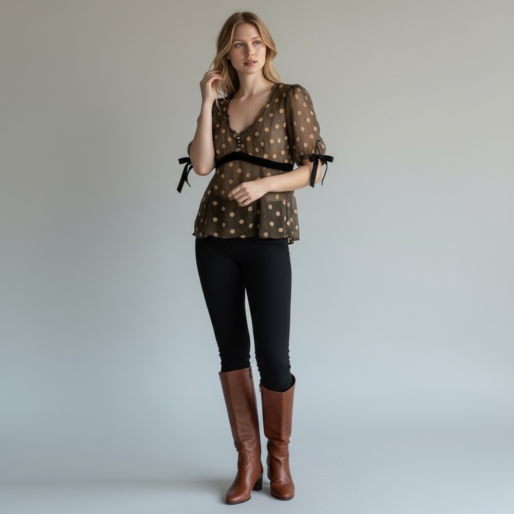 🤍Vintage🤍 Karen Millen top with camisole size 8 - Picture 1 of 8